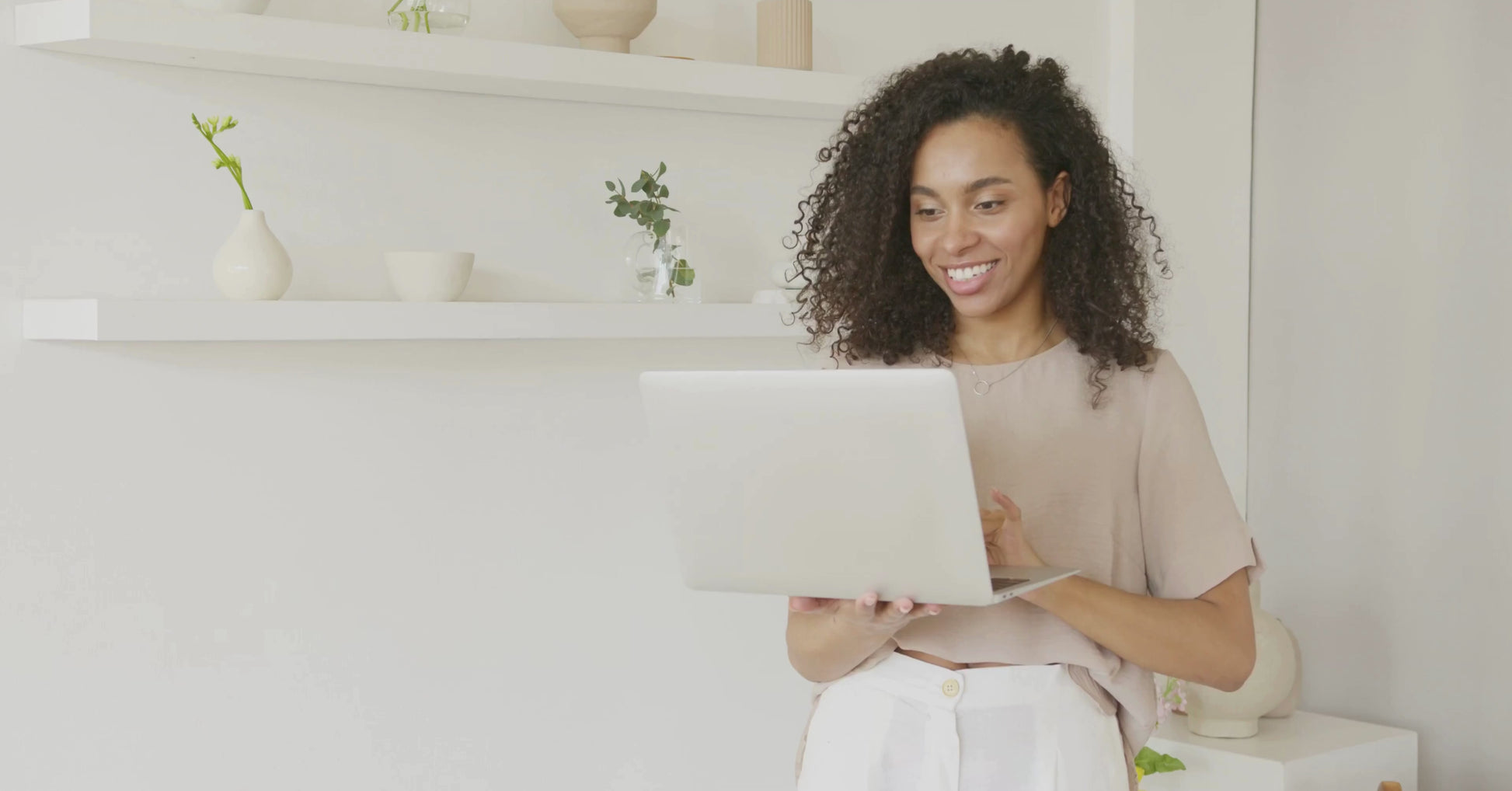A woman excited by the quality of the Ultimate Life planner from the MyPlanova brand